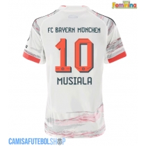 Camisa de time de futebol Bayern Munich Jamal Musiala #10 Replicas 2º Equipamento Feminina 2025-26 Manga Curta